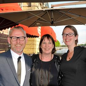 Jan Peter Prenger (inkoper Libris Blz), Gerda Aukes, Eline Rupert (Boekhandel den Boer, Baarn)