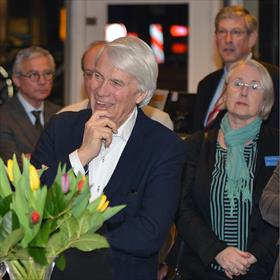LP's zijn leuk. Piet Gilhuis (Gilhuis Advocaten), Finola O'Sullivan (Editorial Director Law, Cambridge University Press).