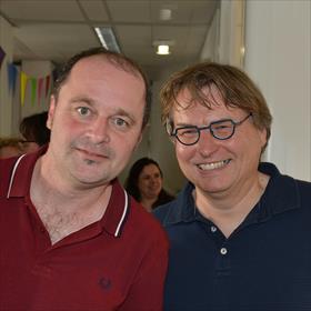 Luisterpro's: Stefan van Duyn, Huub van de Pol (oprichter / directeur Luisterrijk/Luisterhuis en BooXtream).
