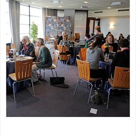 Altijd leuk: auteurs ontmoeten.