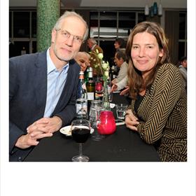 Luc Devoldere (essayist, hoofdredacteur Ons Erfdeel) en Margot Vanderstraeten (auteur).