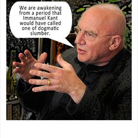 Het literaire deel van de lunch is voor de gelegenheid &#39;verstript&#39;.