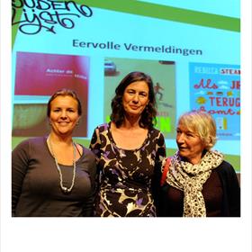 DE DRIE MUSKETIERS Henk Kraima (v/h CPNB), Ari Doeser (v/h KBb), Rob Luckerhof (Kennemer boekhandel).