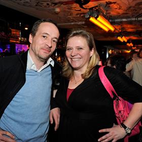 Erik Rigters (manager Ebook.nl) en Maaike le Noble (uitgever Meulenhoff Boekerij)