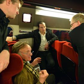 Arjan Weenink, Ben te Voortwis, Alain Caron en Martijn Griffioen.