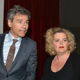 Nog één minuutje... Joep Stassen (presentator), Alieke van der Wijk (eigenaar Troje training en theater).
