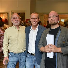 Familiestuk: vader Arjaan van Nimwegen vertaalde David Vann&#39;s eerdere boeken. Zoon Thijs&#160;heeft het nu van hem overgenomen. 