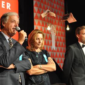 Cees van Wijk en&#160;huidige Gottmer-directie&#160;&amp; spreekstalmeesters Melanie Lasance &amp; Marius van Campen