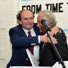 Henk Pröpper (directeur De Bezige Bij), Robbert Ammerlaan.