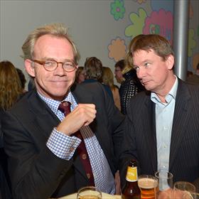 &#39;Wij zitten niet in het boekenvak. Wij zijn vriendjes van Cees.&#39; Pieter de Haes (associé BoerCroon Management), Kees Tuijnman (head banking products Europe, Wipro Technologies).