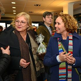 Nelleke Schoot en Mireille Kraan (voormalig medewerkers van Bouwman Boeken).