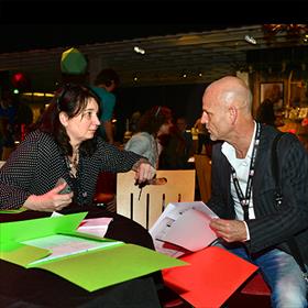 Meer nieuwe gezichten op de Libris dag: Meriam Wehrens, Paul van Orsouw (Boekhandel Van Piere, Eindhoven).