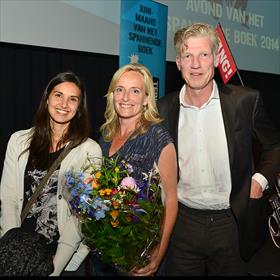 Hedi de Vree (redacteur), Monique Koemans (genomineerd voor de Schaduwprijs), Sander Knol (uitgever/directeur Xander uitgevers).