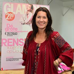 Sabine Geurten (hoofredacteur Glamour) voor eigen blad.
