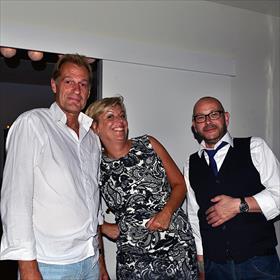 Koos Hageraats (Wereldbibliotheek), Ingrid Kerssen (office manager Nw Adam / Wereldbibliotheek), Martin Voigt (operational manager Nw A'dam).