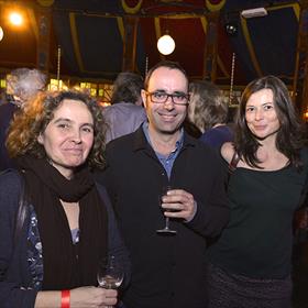 Cristina Richarte en Henrike Olasolo (eigenaars Zirimiri Press, Amsterdam), Alexandra Koch (hoofdredacteur Schwob).
