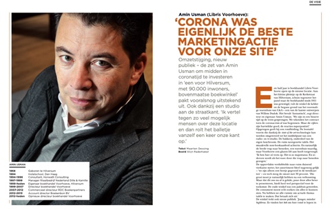Amin Usman (Libris Voorhoeve): ‘Corona was eigenlijk de beste marketingactie voor onze site’