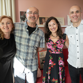 Marlies Hoff (Letterfonds), en Lutz Lucic, Cochita Alegre Gil en Gonzalo Fernandez Gomez (alle 3 vertalers).