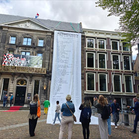 Bezoekers op Prinsjesdag