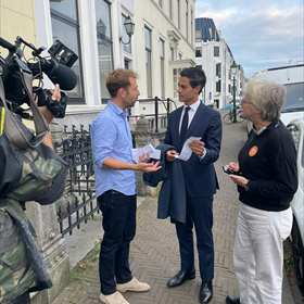 Job Jan Altena (CPNB) met Rob Jetten (D66)