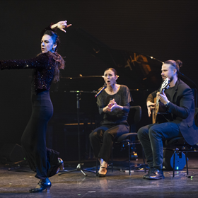 Claudia Karapanou Flamenco Trio (i.s.m. Flamenco Biënnale Nederland), met Claudia Karapanou (dans), Erminia Fernández Córdoba (zang) en Lucas Arango (gitaar).