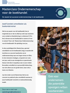 Opleidingsaanbod KBb van start