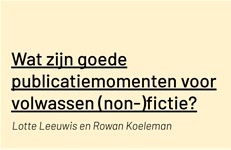 Wanneer een boek voor volwassenen publiceren?