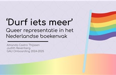 Hoe de queer representatie in het boekenvak te verbeteren?
