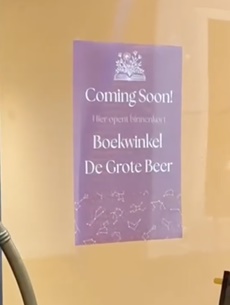 Nieuwe boekhandel in Franeker: De Grote Beer