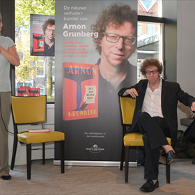 Redacteur Caroline Mulder en Arnon Grunberg