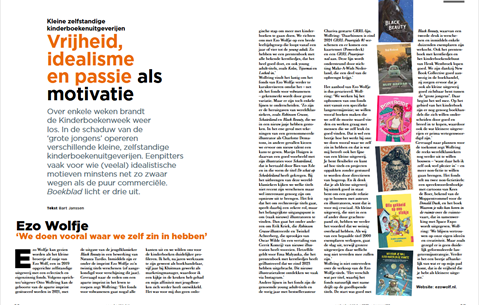 Kleine zelfstandige kinderboekenuitgeverijen: Vrijheid, idealisme en passie als motivatie