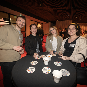 Dino Gacevic, Valentijn Hoogenkamp, Loren Snel en Alexia Elise Kerkhof