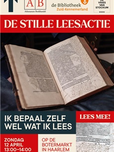 Haarlemse boekhandels organiseren een Stille Leesactie