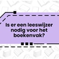 'Heeft het boekenvak een leeswijzer nodig?