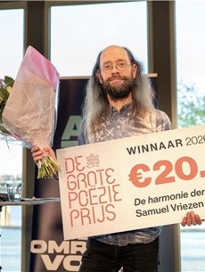 Grote Poëzieprijs voor Samuel Vriezen