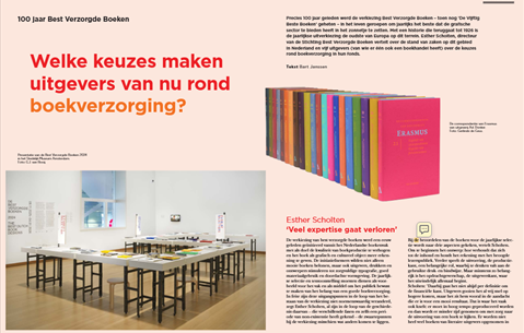 100 jaar Best Verzorgde Boeken.  Welke keuzes maken uitgevers van nu rond boekverzorging?