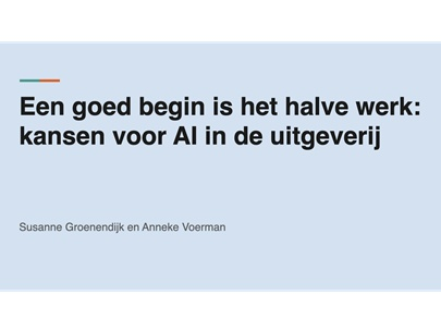 Terwijl uitgeverijen alom de noodklok luiden over teruglopende verkopen, ontlezing en meer van dat ...