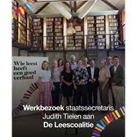 Leescoalitie ontvangt staatssecretaris van Onderwijs en Emancipatie Judith Tielen voor werkbezoek