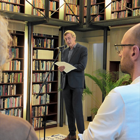 François Croquette, directeur van het Institut Français NL: “Ik hoop natuurlijk dat deze drie dagen zullen leiden tot nieuwe rechtencontracten en vertalingen.”