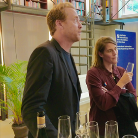 Chris de Jong van Uitgeverij Koppernik en literair agent Hanna Jansen 