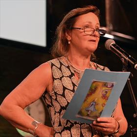 Kinderboekenambassadeur Monique Hagen.